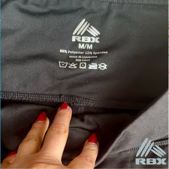 RBX Jet Black Performance Leggings - Picture 3 of 9